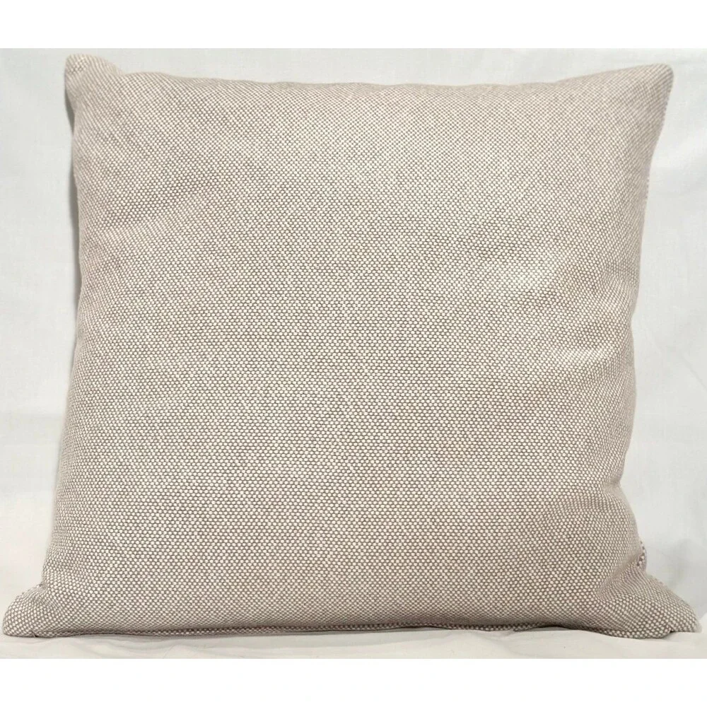IKEA SANDTRAV Accent Throw Cushion Pillow gray/white, 18x18 zipper closure down - Picture 2 of 4
